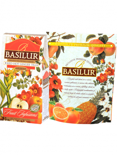 Vaisinė arbata Basilur REDHOT GINGER TEA 100g. (karton)