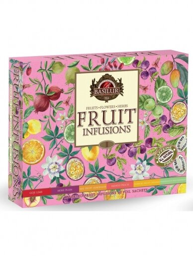 Vaisinių arbatų dovanu rinkinys Basilur Fruit Infusions II Assorted, 60 vnt